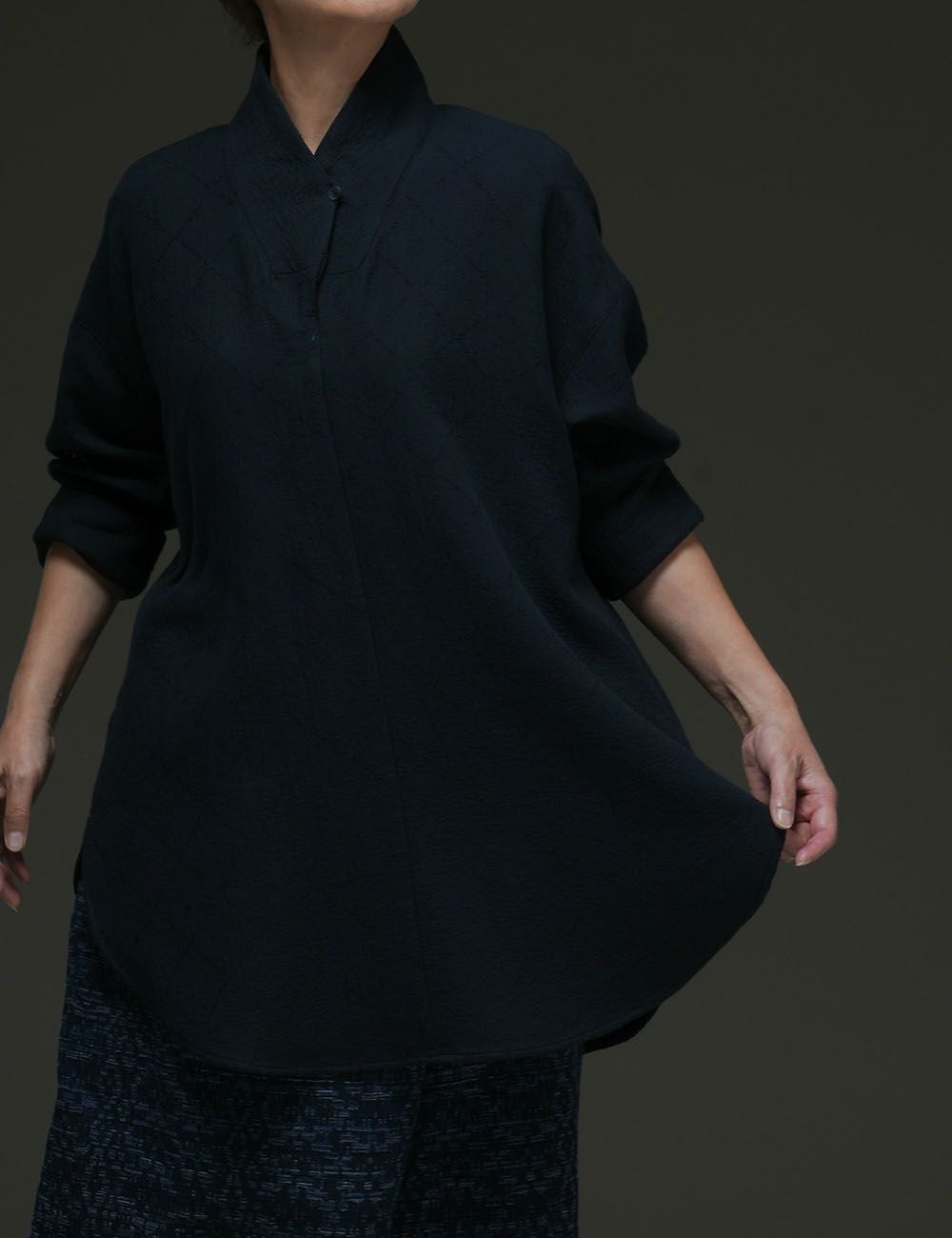 刺子風通織ルオーバー白釣舟（しろつりふね）