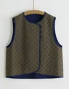 こぎん刺子キルトジャガードベスト小町竹（こまちだけ）