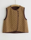こぎん刺子キルトジャガードベスト小町竹（こまちだけ）