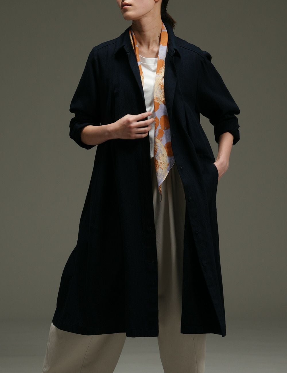 やわらかデニムジャケット深山霧島（みやまきりしま） | 石見銀山 群言