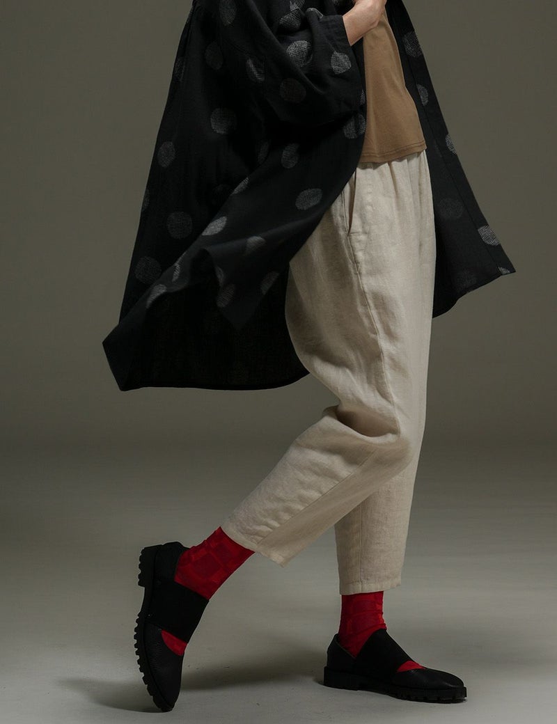 リネンパンツ木天蓼（またたび）