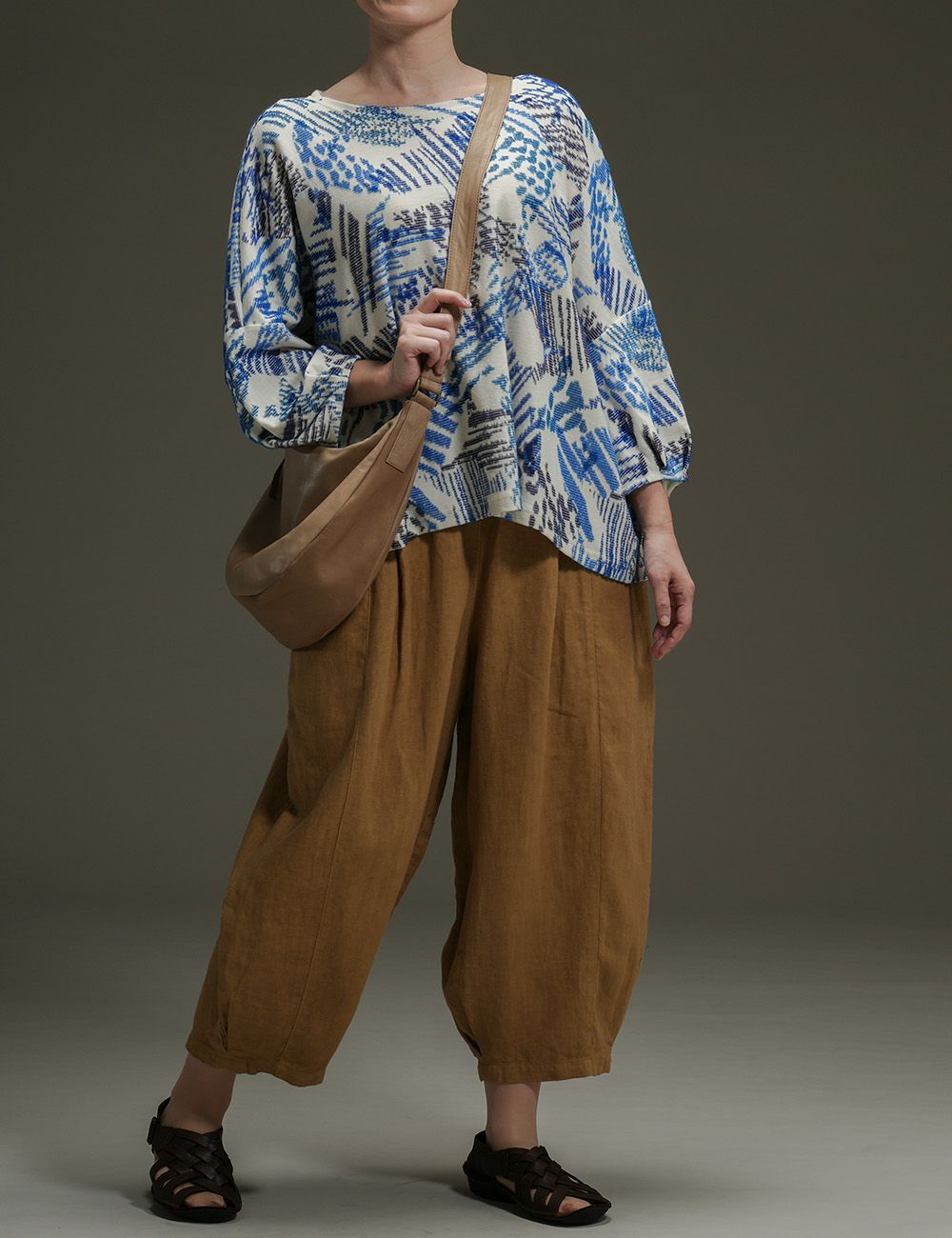 リネンパンツ蕗（ふき）