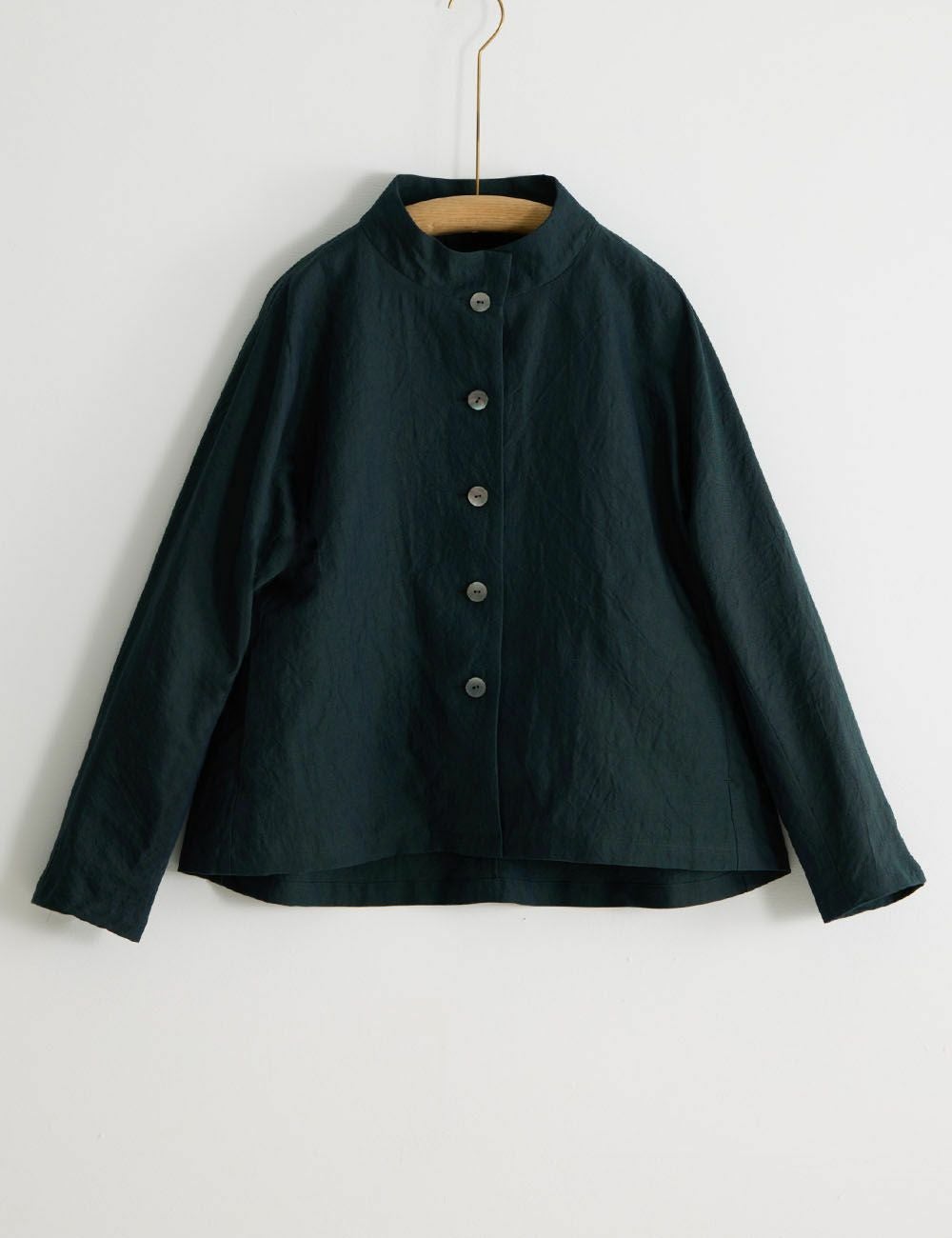 綿リネン強撚ツイルジャケット大花独活（おおはなうど） | 石見銀山 群