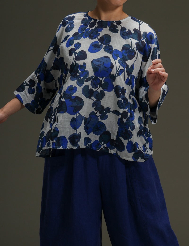 ローン浜昼顔プリントプルオーバー雛桜（ひなざくら）