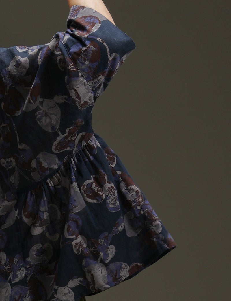 ローン浜昼顔プリントプルオーバー雛桜（ひなざくら）