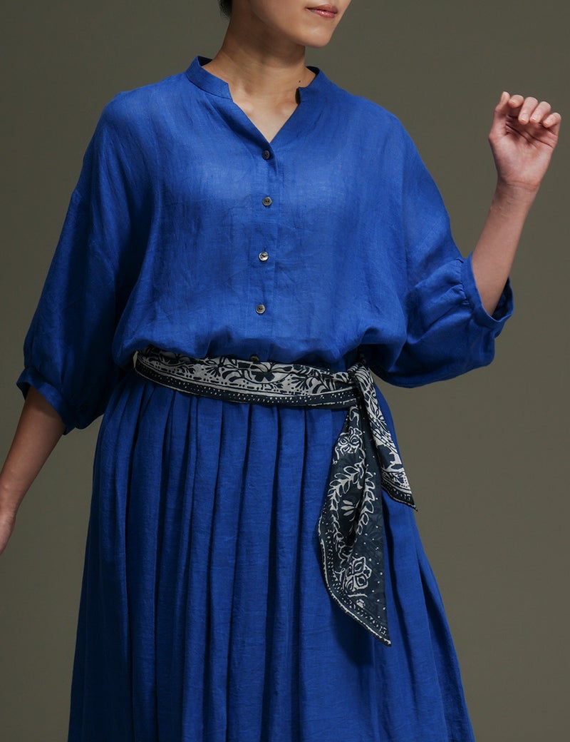 麻ガーゼブラウス桜草（さくらそう）