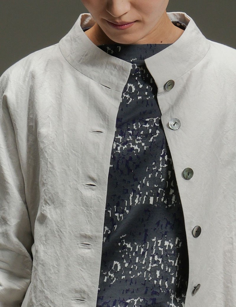 さざなみジャガードプルオーバー猫柳（ねこやなぎ）