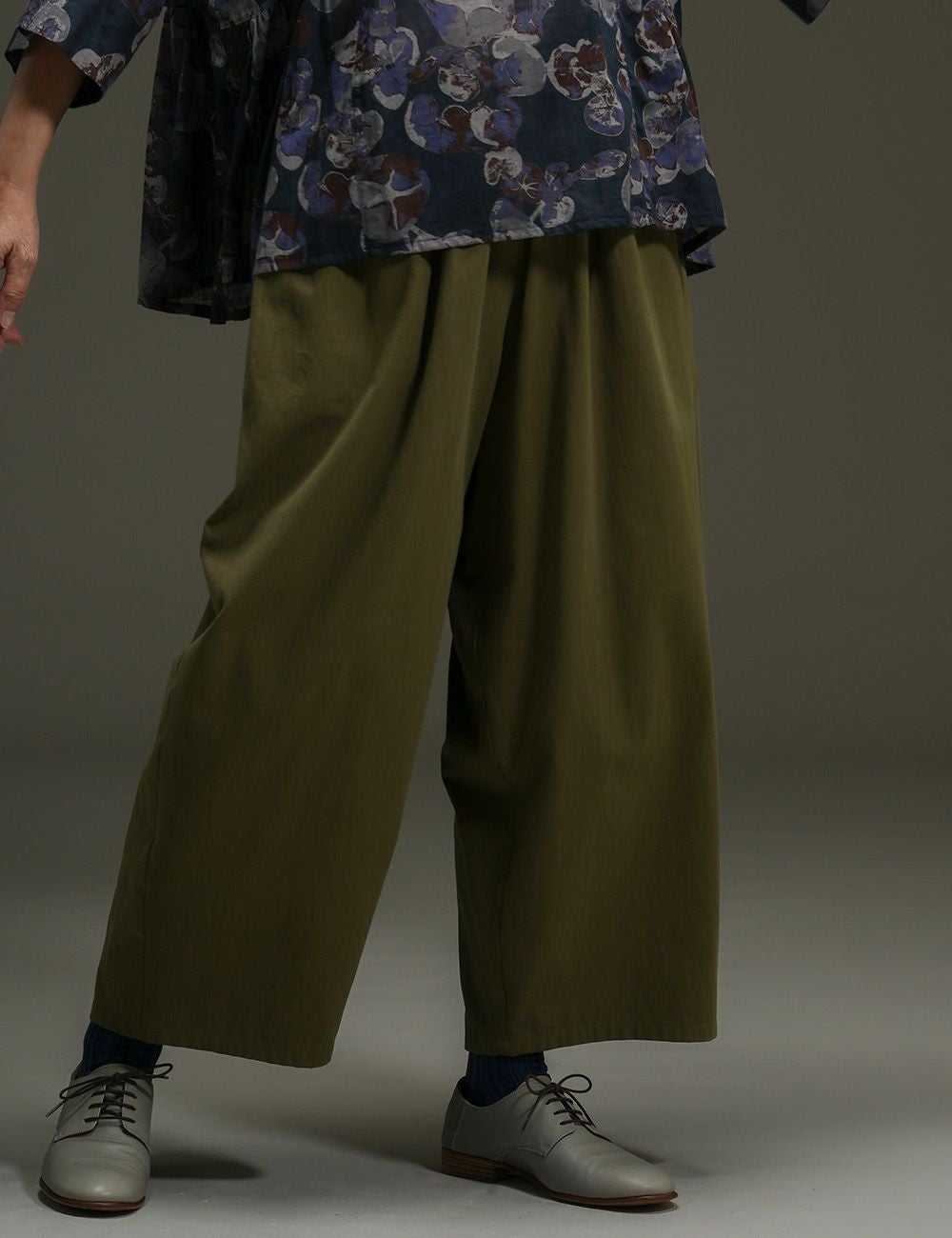 綿強撚ツイルパンツ爆蘭（はぜらん）