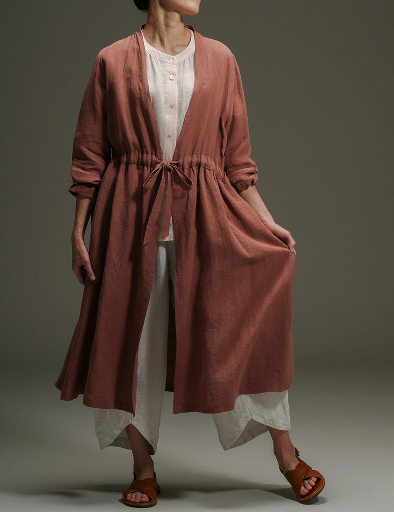 リネンパレットローブワンピース