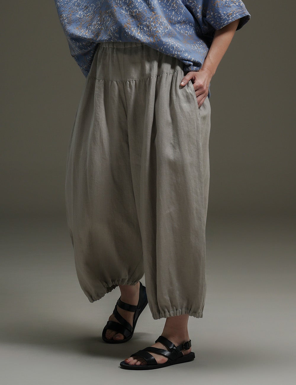 40リネンパンツ林檎（りんご）