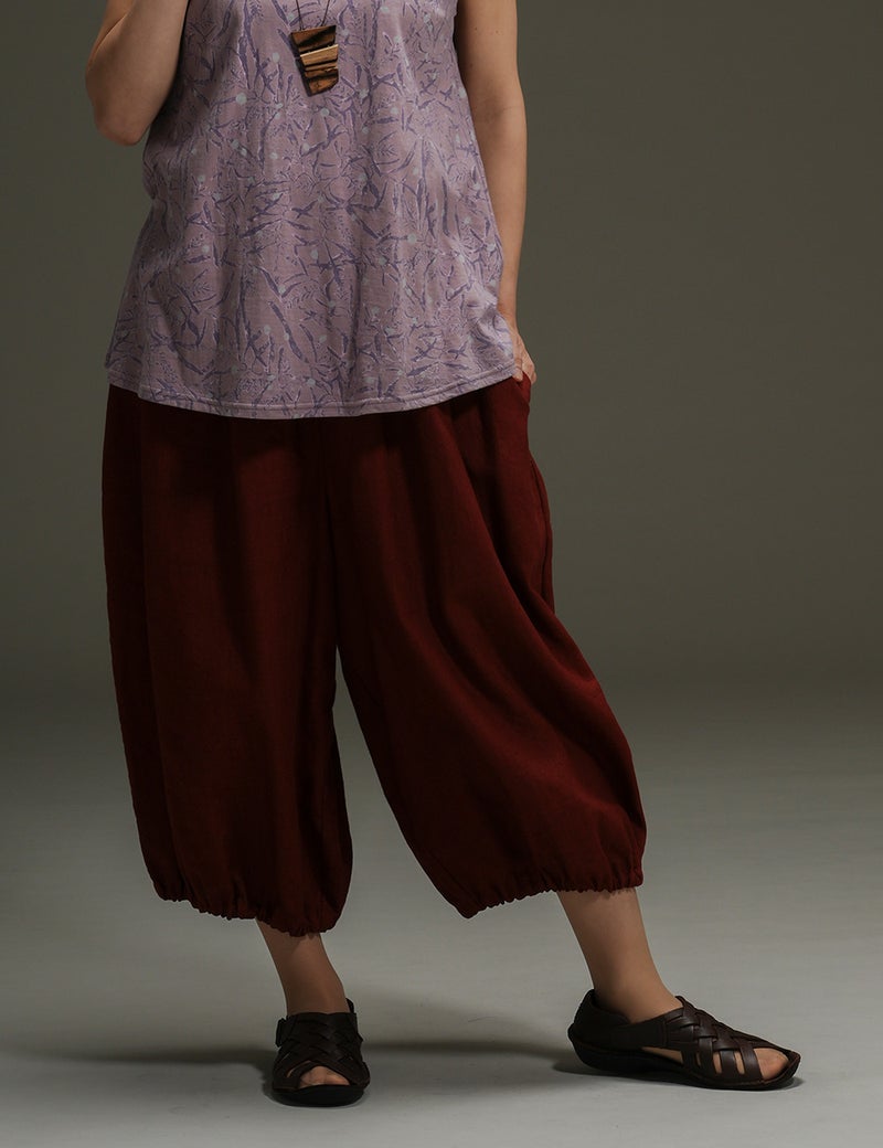 40リネンパンツ林檎（りんご）