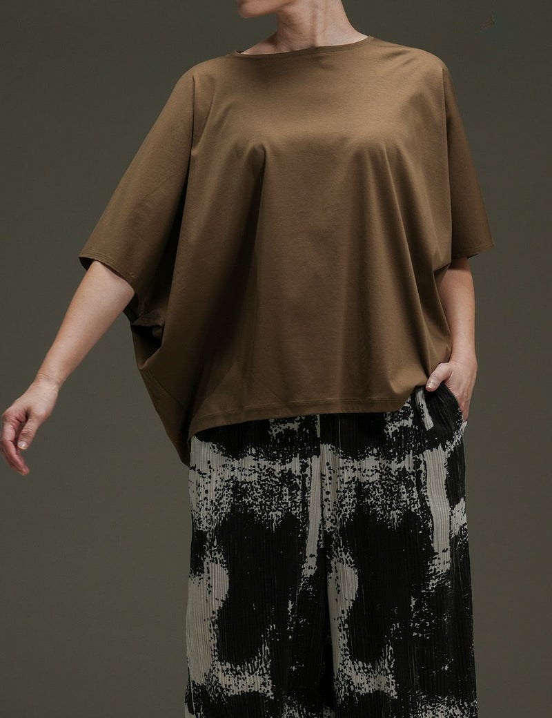 スーピマスムースプルオーバー菊桃（きくもも）