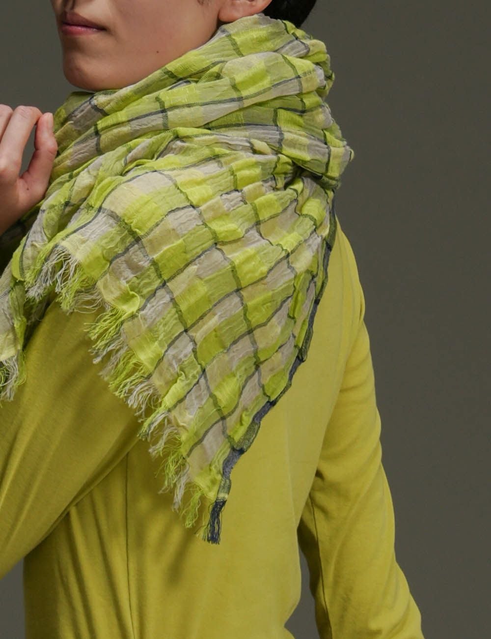 ストールギンガムチェック柄 | 石見銀山 群言堂オンラインストア