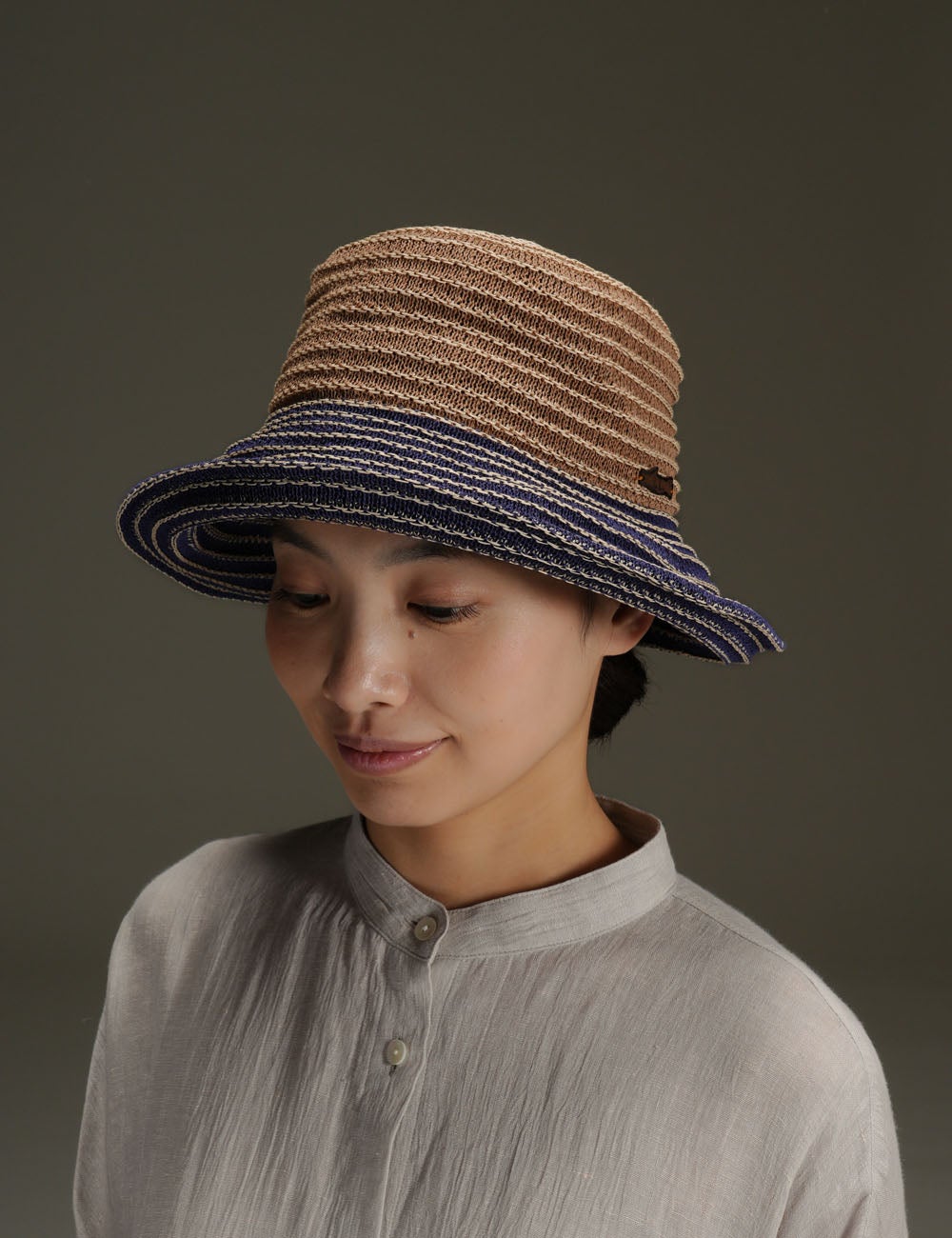 コクーンのハットロングツートン｜tuduri