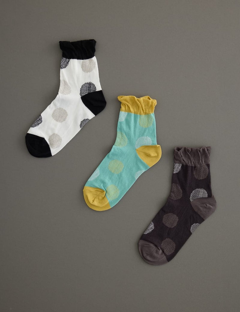 ショート靴下水影柄